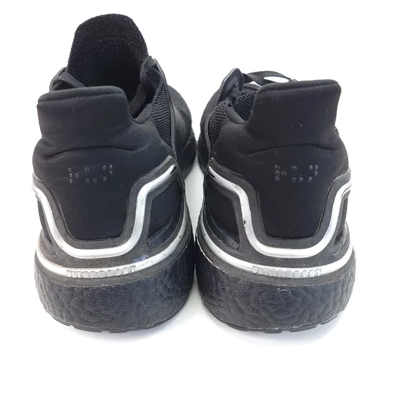 Adidas Ultra Boost 20 Sz 12 Core Black Silver Metallic Running Shoes FV8333 2020 - Picture 5 of 8